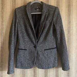Tommy Hilfiger Blazer Formal Wear Fall Old Money Women Size 6 Grey
